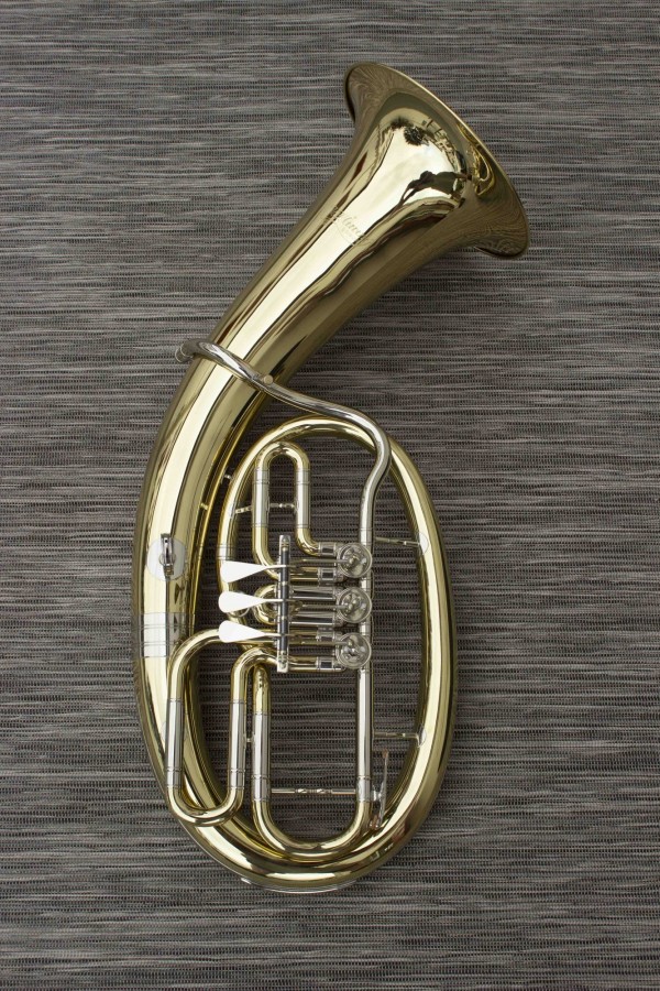 Tuba baryton ''banane '' V.F Cerveny & Synové 3 palettes CEP 531-3 finition vernis [NEUF EXPO PROMO jamais servi + fly +embouchure]