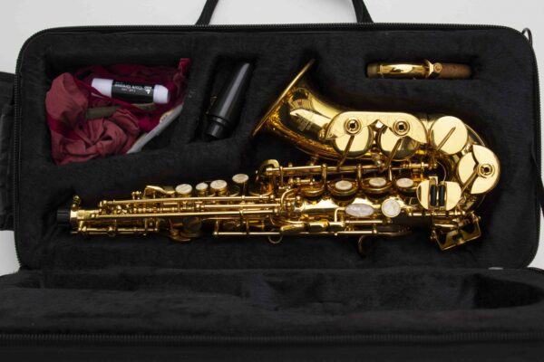 Saxophone soprano courbe Roy-Benson SG-302 [parfait pour enfant débutant]