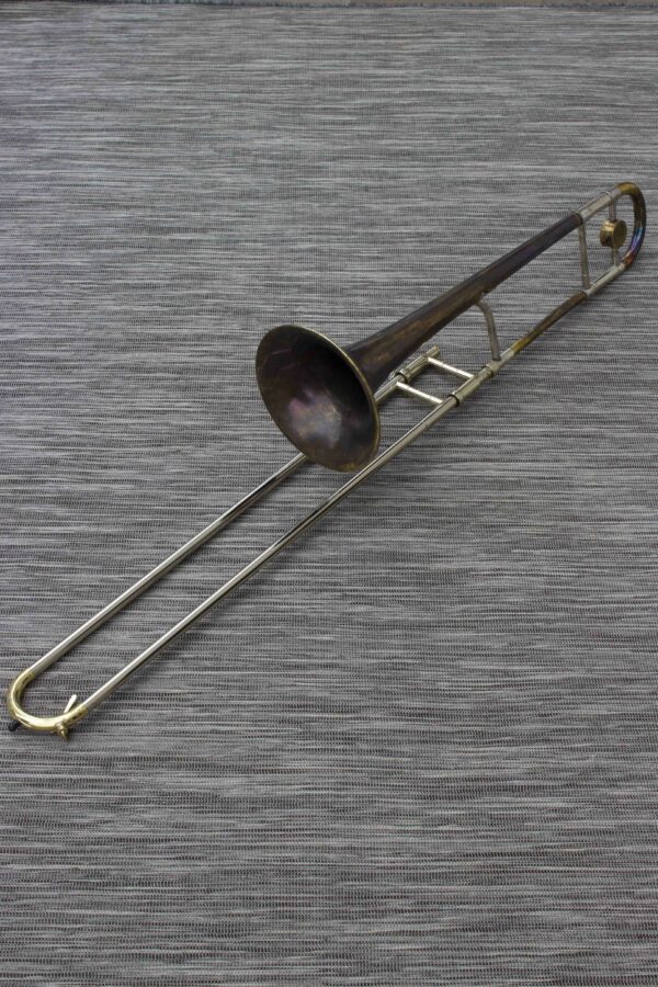 trombone KING 2B ''LIBERTY'' Pavillon dé-vernis + PATINE [+coulisse état neuf TBE + embouchure + sac a dos]