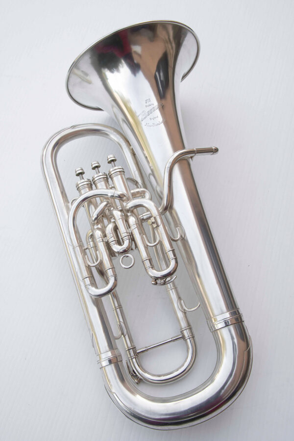 Euphonium BESSON Bb 3 pistons compensés [Argenté, fabrication Angleterre]