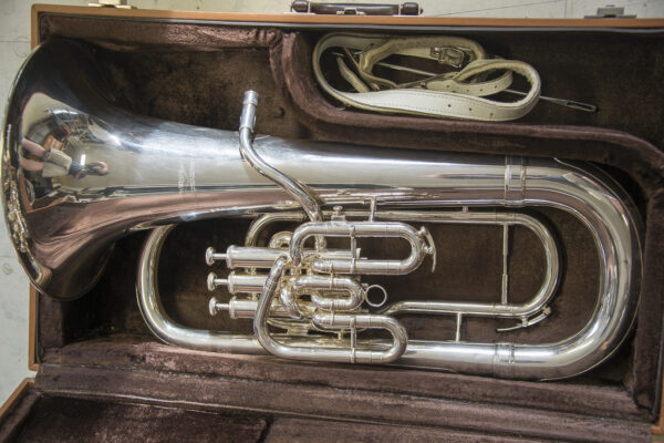 WILLSON 2727 TA EUPHONIUM 3 pistons [TBE+++, argenté, mécanique TOP]