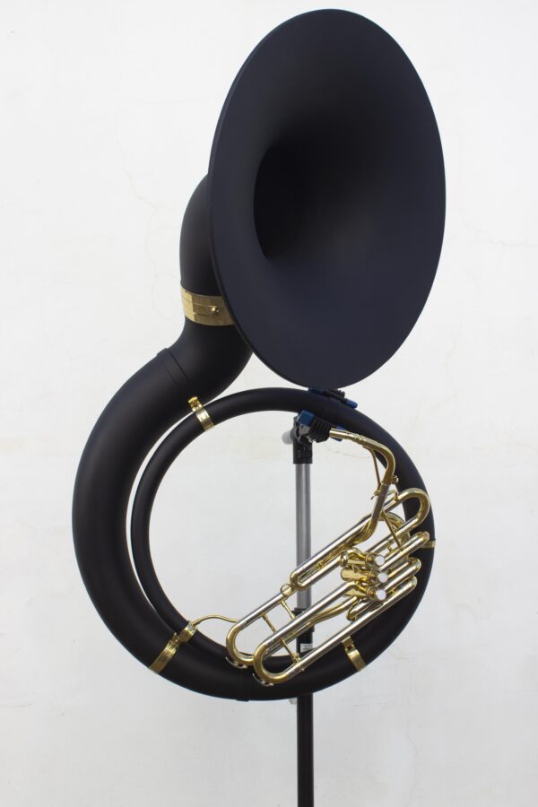YAMAHA SOUSAPHONE YSH-301 COLOR BLACK MAT [OCCASION en TBE, peinture neuve, housse neuve+ embouchure neuve]