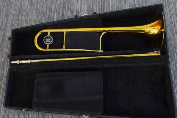 KING 3B 2103 TROMBONE TÉNOR  finition vernis [mécanique coulisse TBE, étui d'origine, première main]